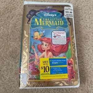 Disney The Little Mermaid VHS Masterpiece Collection Sealed Special Edition 1998